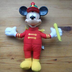 1990s McDonald's Australia Mickey Mouse Bandleader Stuffed Toy